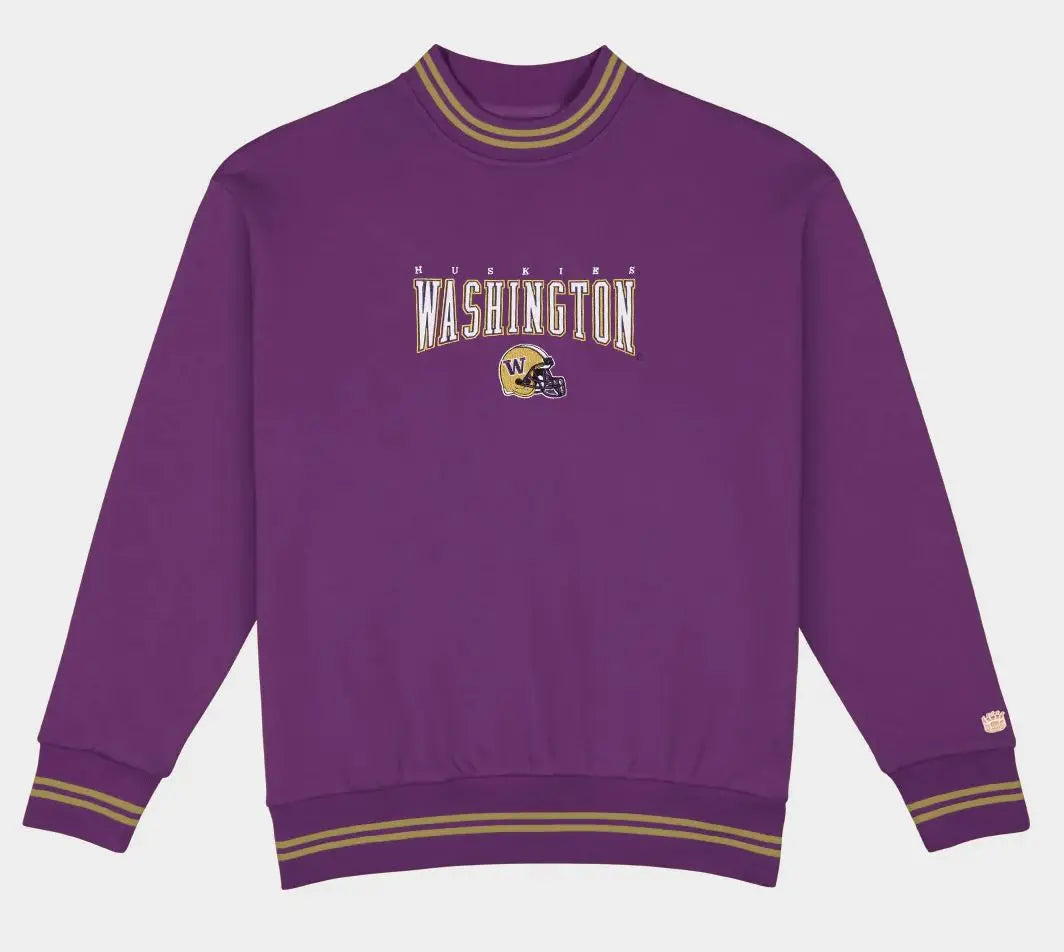 Homefield Unisex UW Football Helmet Stripe Crewneck