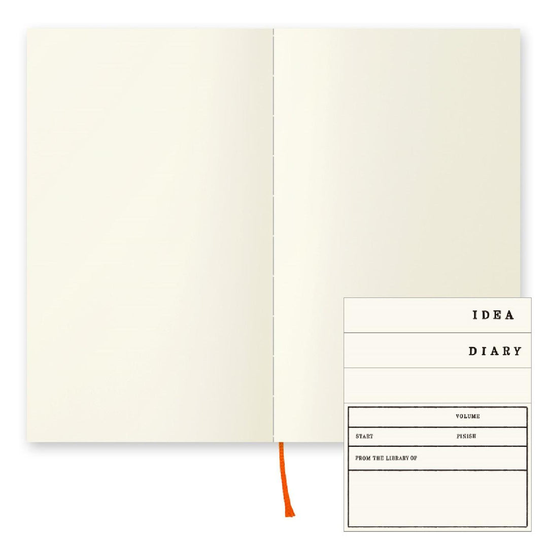 Midori Frost B6 Slim MD Plain Glued Notebook 176 Count