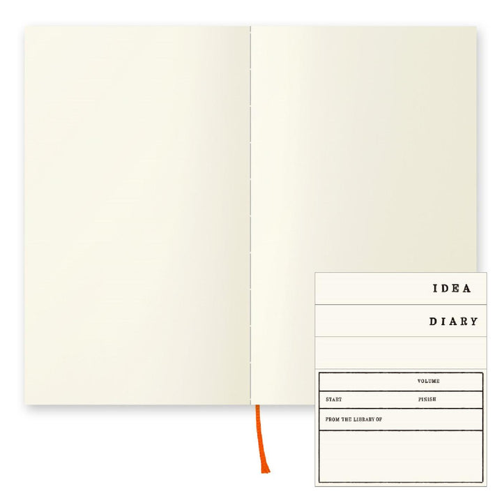 Midori Frost B6 Slim MD Plain Glued Notebook 176 Count