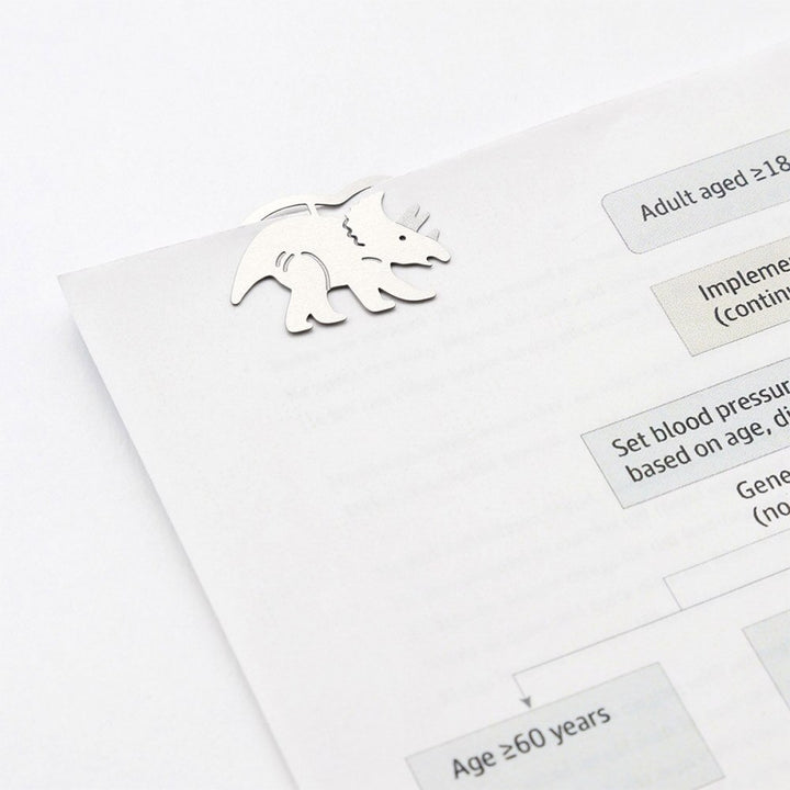 Midori Dinosaur Etching E-Clips 16 Count