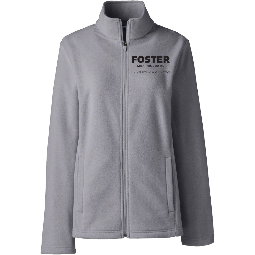 Lands' End Women's UW Foster MBA Programs ThermaCheck Fleece Full Zip
