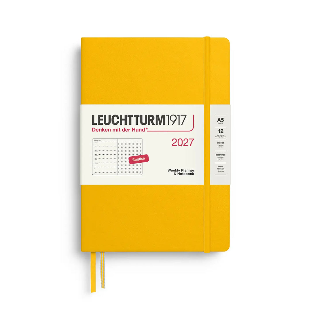 Leuchtturm 2027 Dotted A5 Weekly Hardcover Planner Notebook