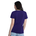 GIII Women's Washington Huskies SS26 Contrast V-neck Tee Purple Back thumbnail