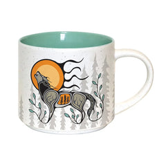 Photo of Native Northwest Wolf Ceramic Mug 16oz.