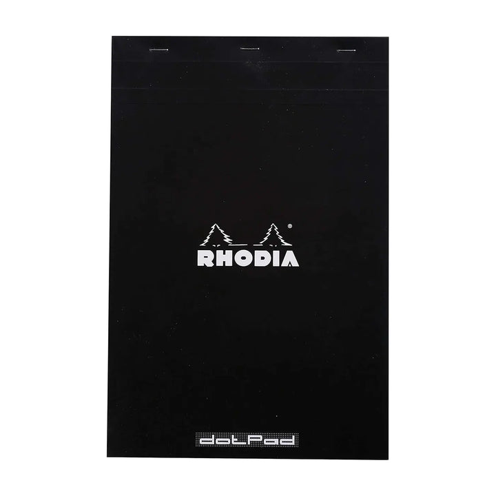 Rhodia Black 8.25"x12.5" Dot Top Stapled 80ct