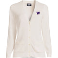Lands' End Women's UW Cotton Modal Long Sleeve V-neck Cardigan Sweater thumbnail