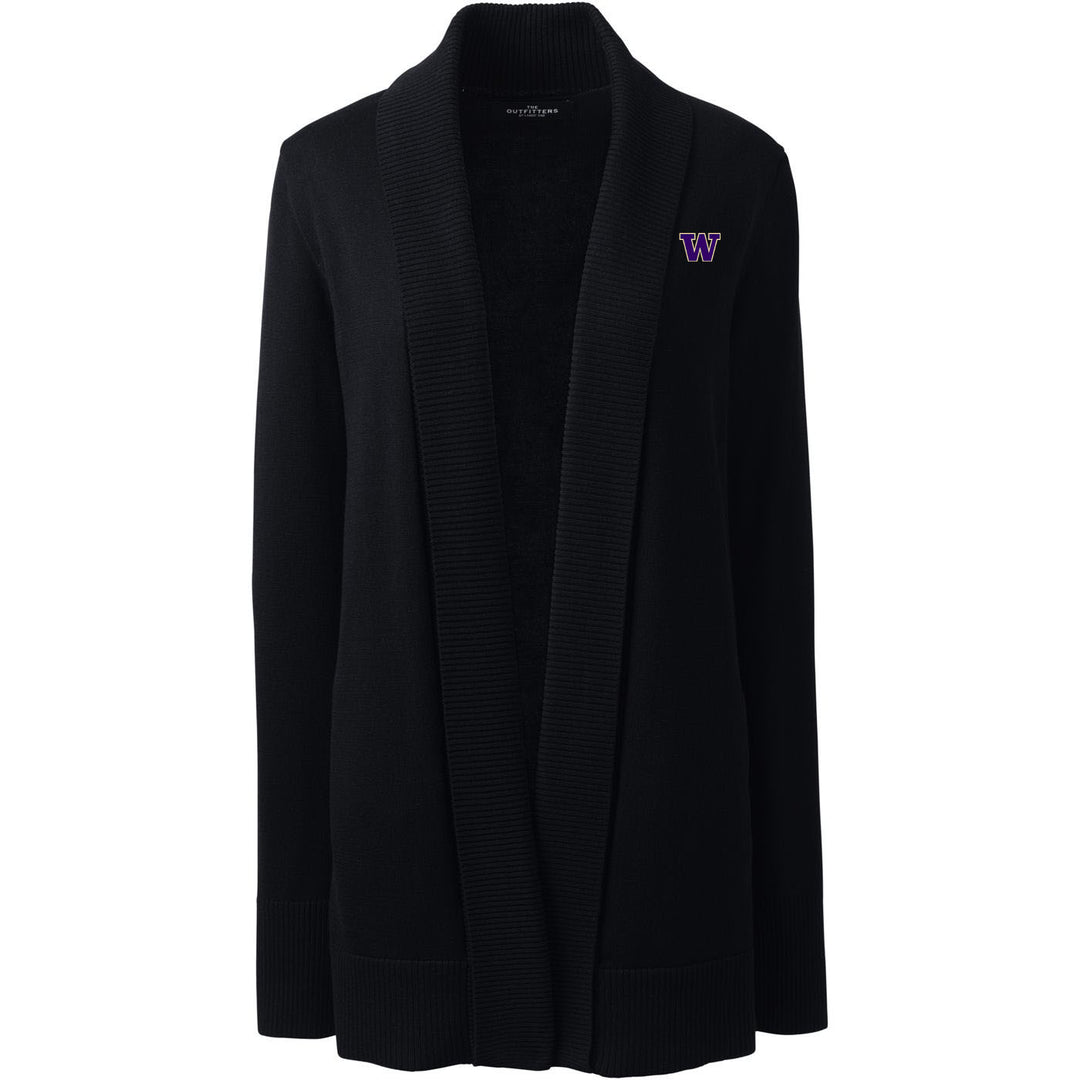 Lands' End Women's UW Cotton Modal Shawl Collar Cardigan Sweater