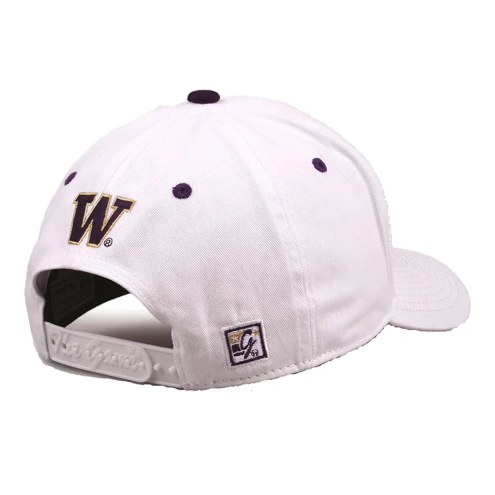 The Game White U of W Original Bar Cap Snapback Hat