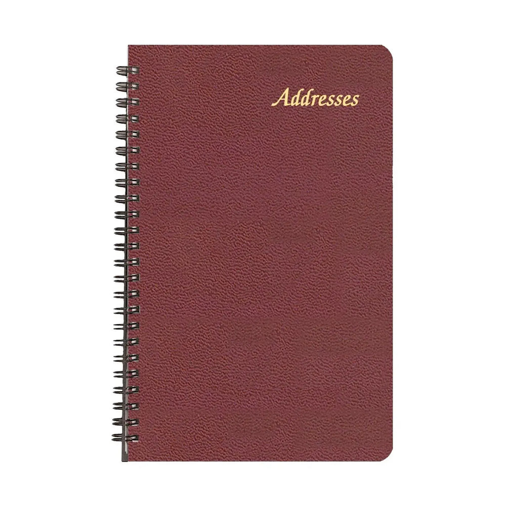 Payne Skivertex 5.5"x8.5" Large Print Address Book#color_burgundy