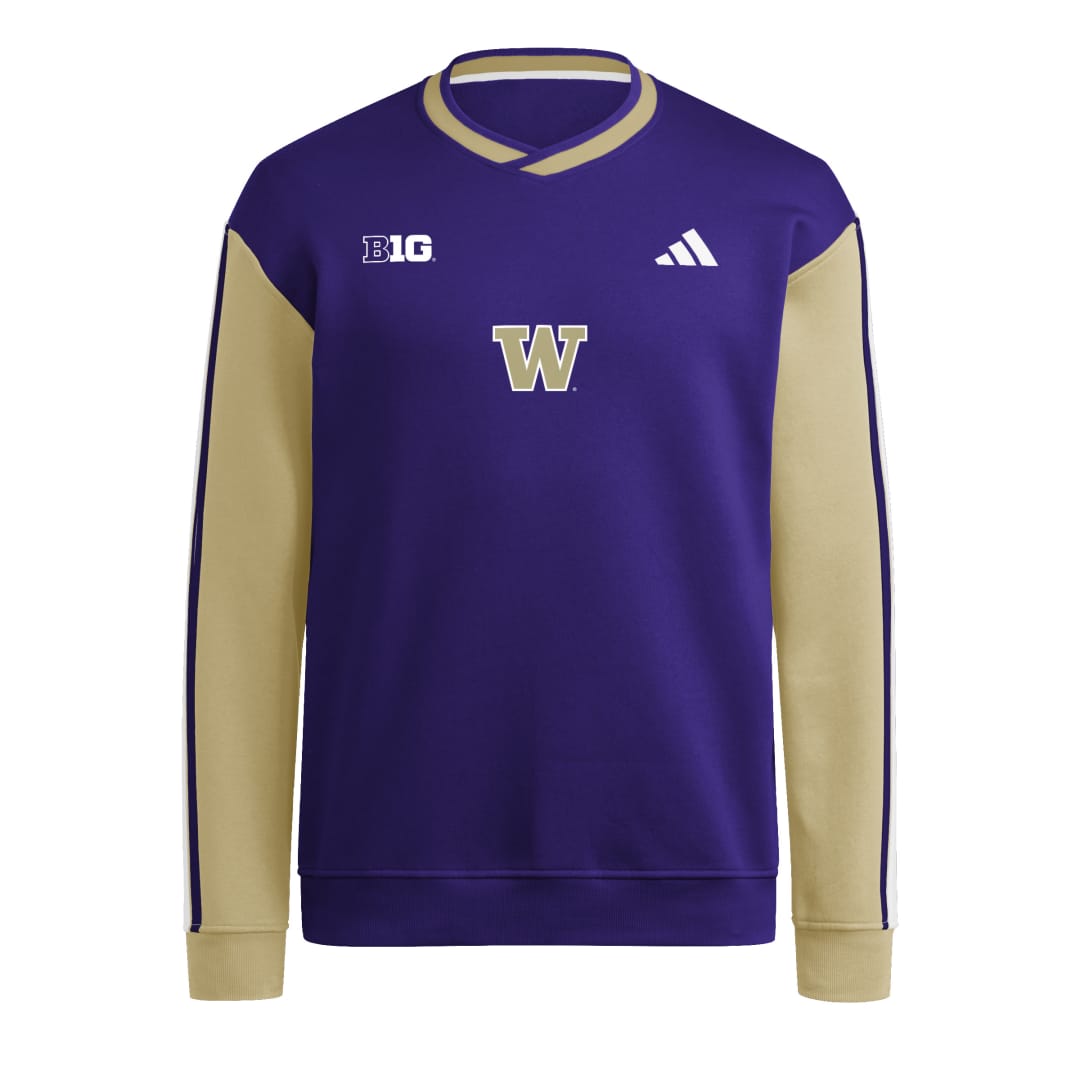 adidas Men's W B1G FW25 Colorblock Sleeve Stripe Crewneck