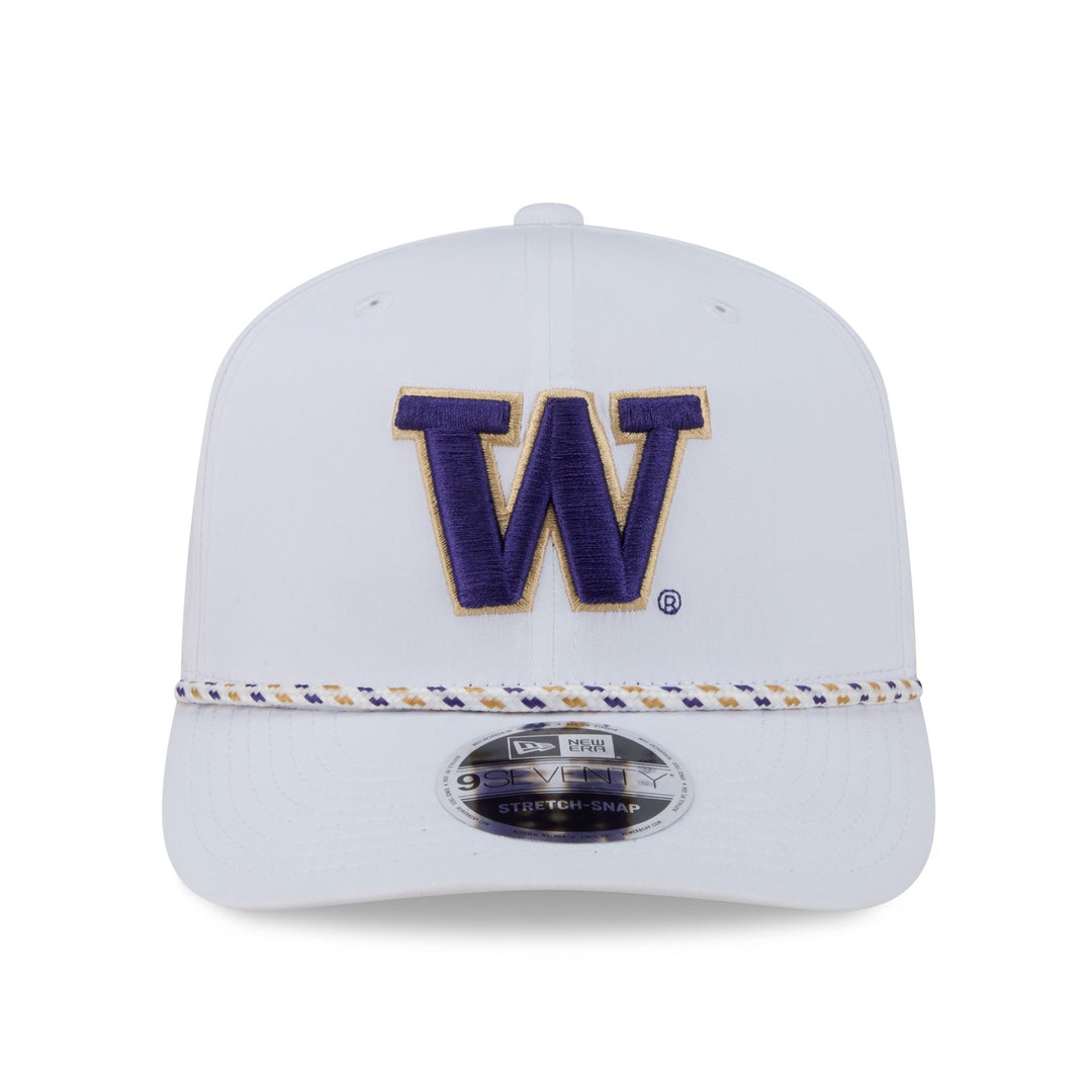 New Era White Washington Huskies 9Seventy Sport Stretch Snap Adjustable Hat