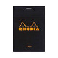 Rhodia Black 3-3/8"x4-3/4" Lined Top Stapled Notepad 80ct thumbnail