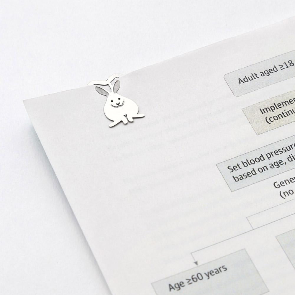 Midori Rabbit Etching E-Clips 16 Count