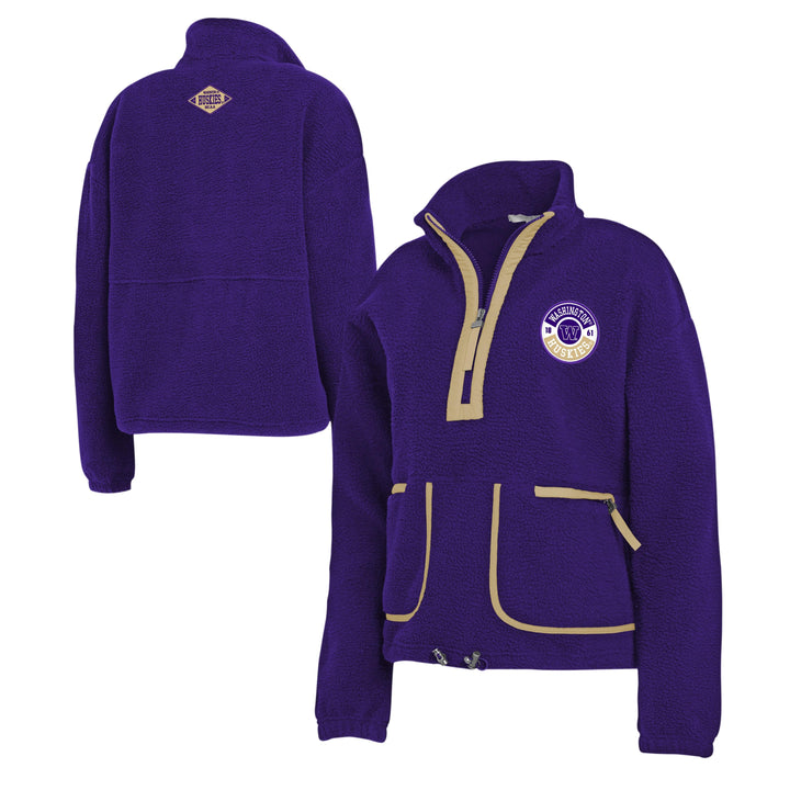 WEAR Women's Washington Huskies FW24 Polar Fleece Half Zip