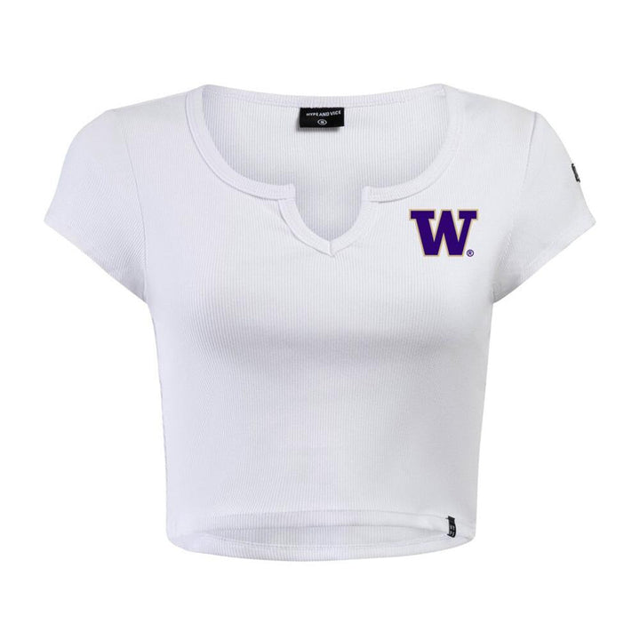 Hype and Vice Women's Embroidered W Cali Tee
