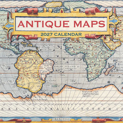 Photo of 2027 Antique Maps Wall Calendar.