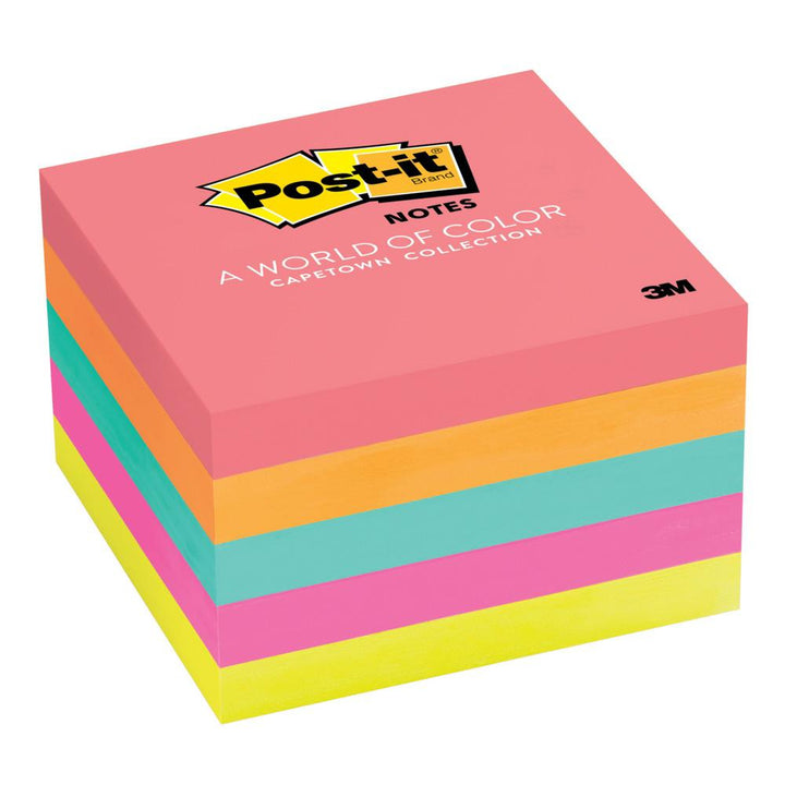 Post-it Cape Town Collection 3"x3" Sticky Notes 5 Pack