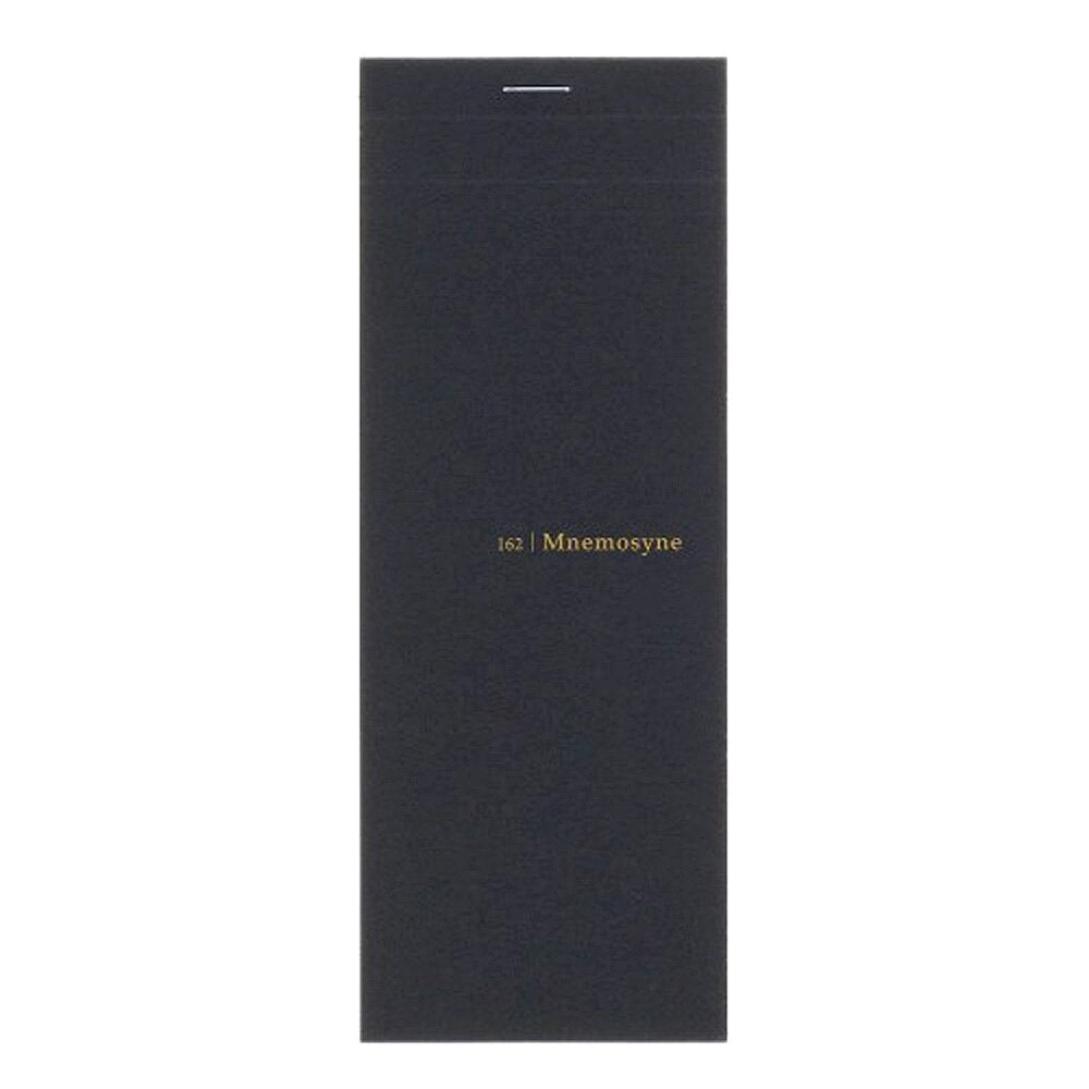 Maruman Black Mnemosyne 7.9"x3" 5mm Grid Stitched Memo Pad