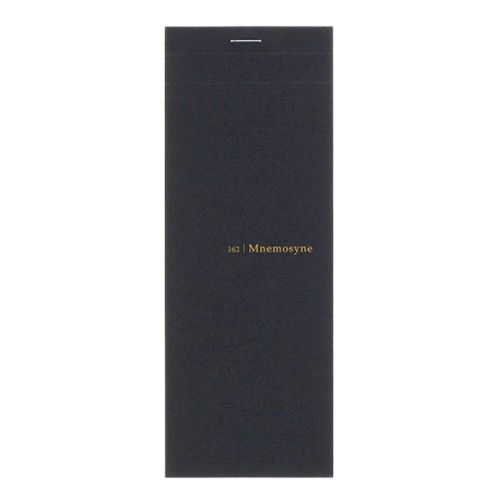 Maruman Black Mnemosyne 7.9"x3" 5mm Grid Stitched Memo Pad