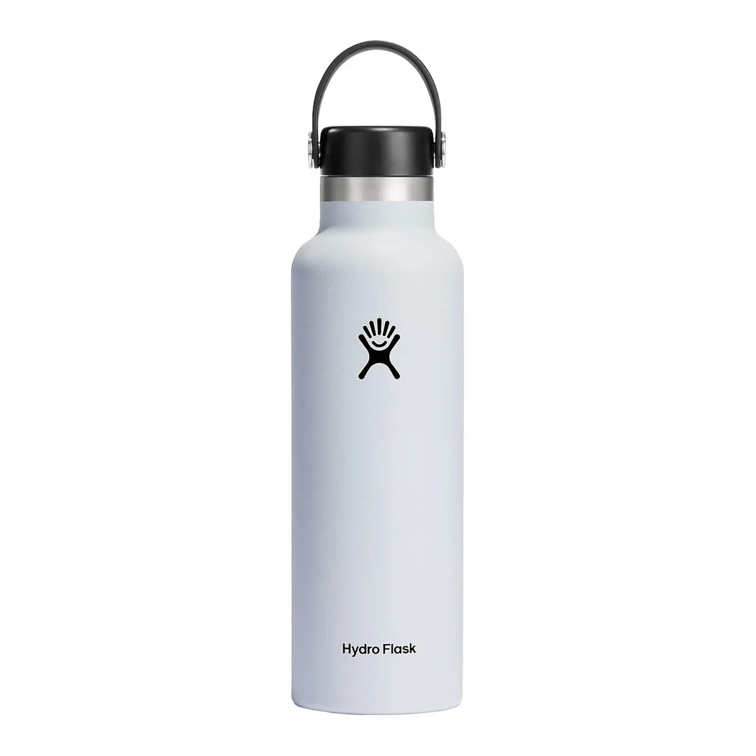 Hydro Flask Standard Mouth Water Bottle 21oz#color_white