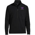 Lands' End Men's UW Class of 2026 ThermaCheck Fleece Quarter Zip Black thumbnail