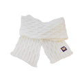 Zoozatz White W Chunky Knit Scarf thumbnail
