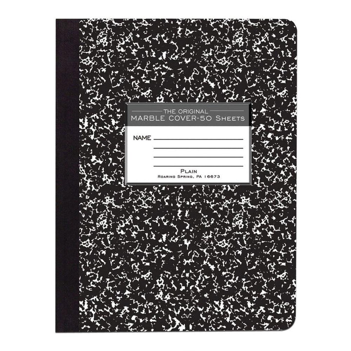 Roaring Spring Marble Plain 9.75"x7.5" Composition Notebook 100ct