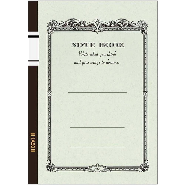Apica Green 1A50 A4 7mm Ruled Stapled Notebook 50ct