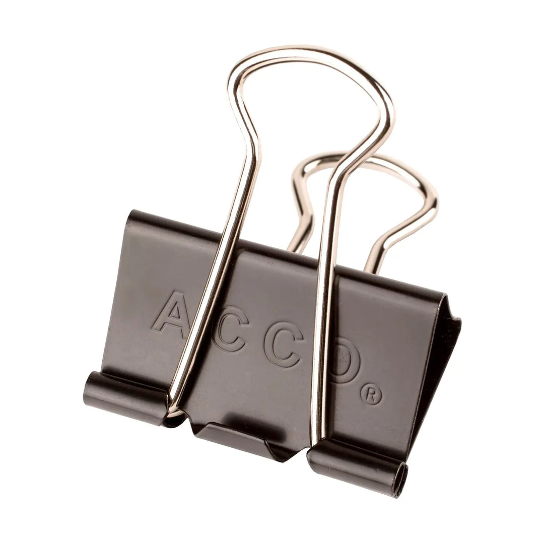 Acco Black Single Medium Binder Clip