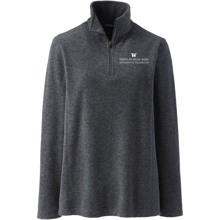 Lands' End Women's UW School of Social Work Thermacheck Fleece Quarter Zip