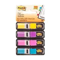 Post-it Four Bright Colors 0.5" Flags 140 Pack