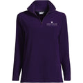 Lands' End Women's UW School of Social Work Thermacheck Fleece Quarter Zip Purple thumbnail