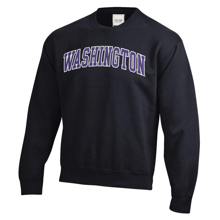 GFS Unisex Washington Huskies Twill Arch Big Cotton Crewneck