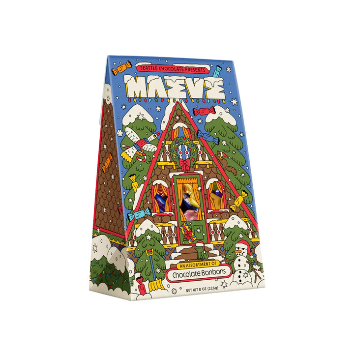 Seattle Chocolate Away In A-Frame Bonbon Box