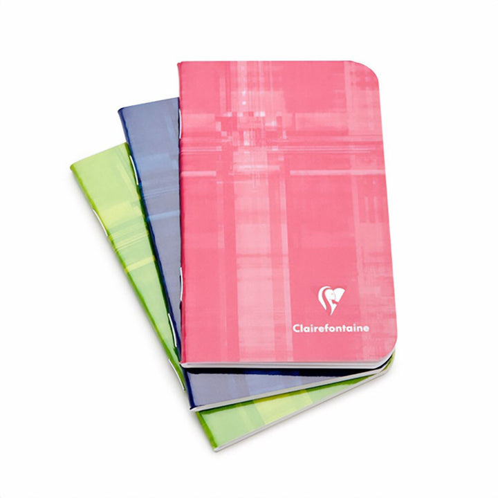 Clairefontaine Assorted 3"x4.75" College Stapled 24ct