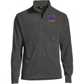 Lands' End Men's UW Class of 2026 ThermaCheck Fleece Quarter Zip  Charcoal thumbnail