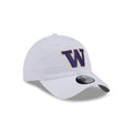 New Era White Washington Huskies W Logo Casual Classic Adjustable Hat thumbnail