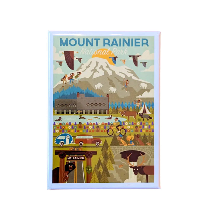 Lantern Press North Cascades Skiing Coaster