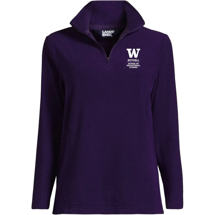 Lands' End Women's UW Bothell School of Educational Studies Thermacheck Fleece Quarter Zip