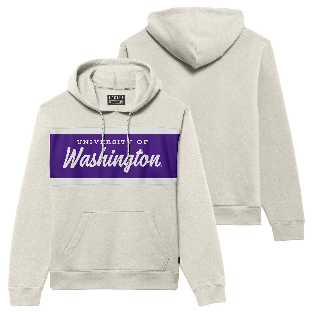 Locale Men's Washington Huskies Icon Colorblock Hoodie