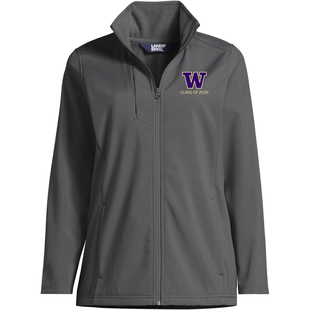 Lands' End Women's UW Class of 2026 Soft Shell Jacket
