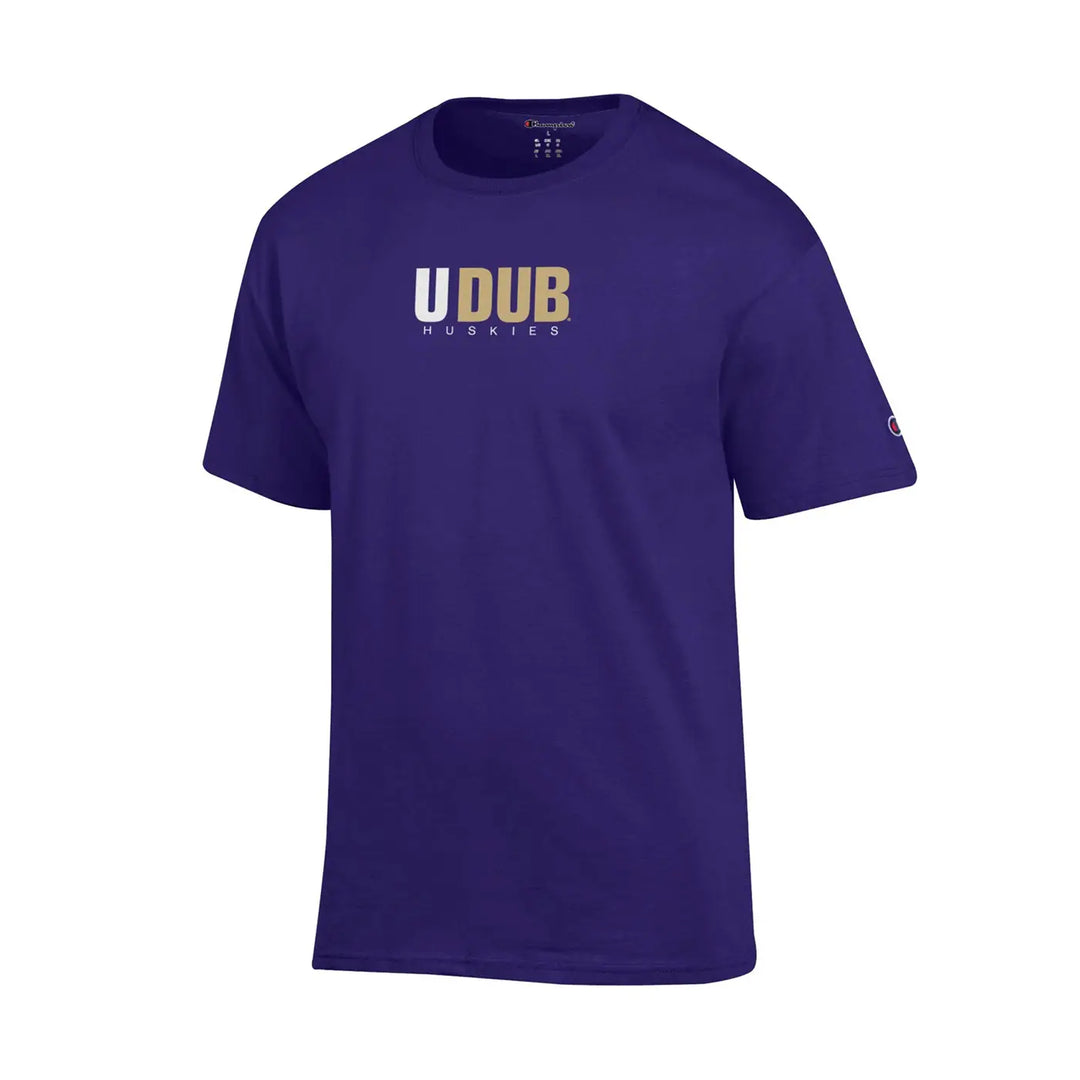 Champion Men's UDUB Washington Huskies Center Chest Tee