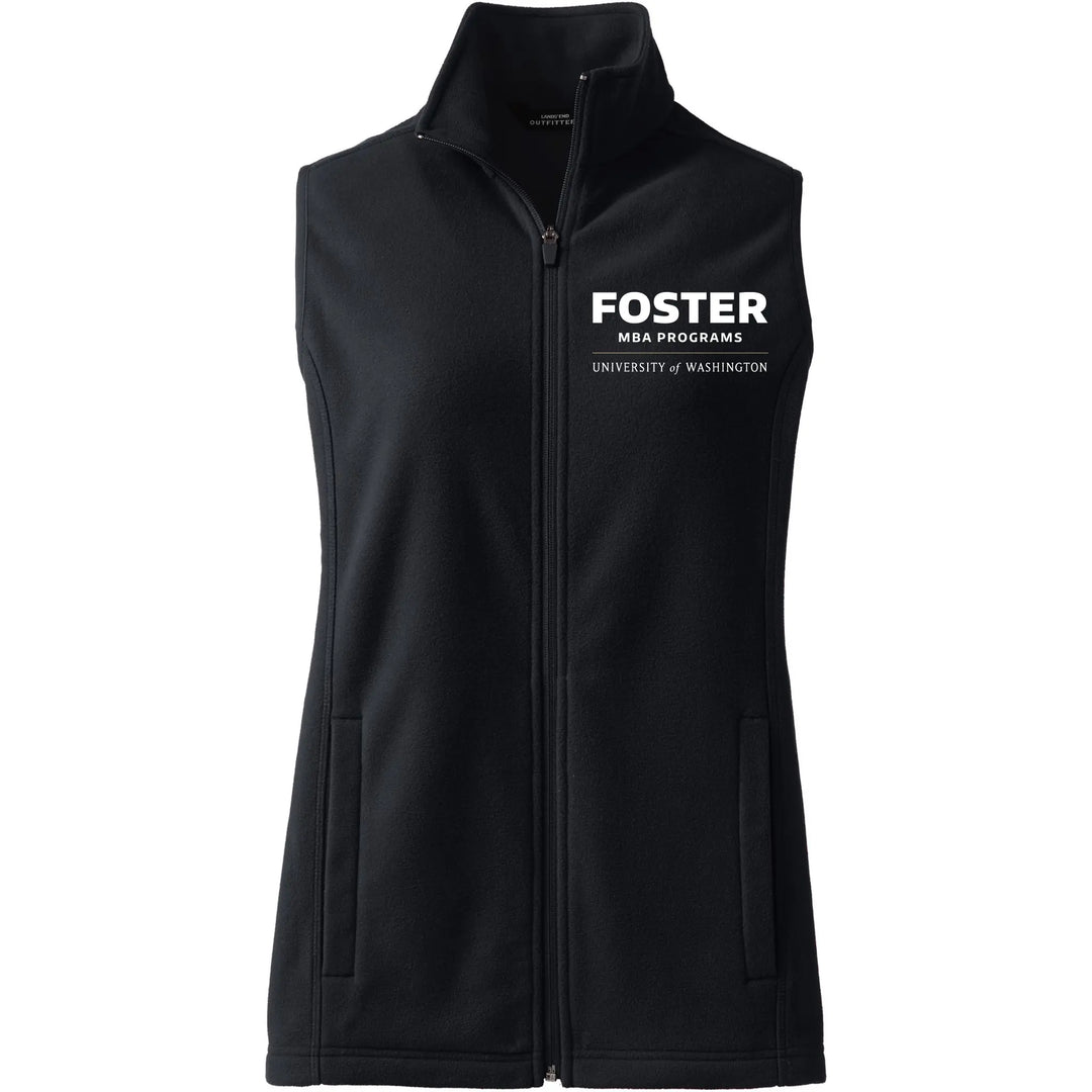 Lands' End Women's UW Foster MBA Programs ThermaCheck Fleece Vest