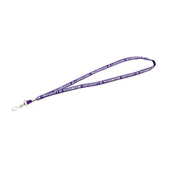 Photo of Neil Purple University of Washington Skinny Hook Clip Lanyard.