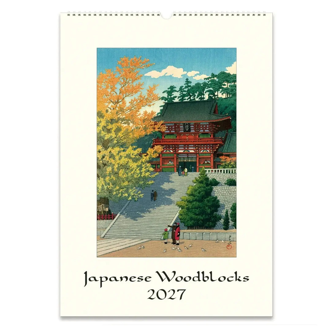 Cavallini Japanese Woodblocks 2027 Wall Calendar