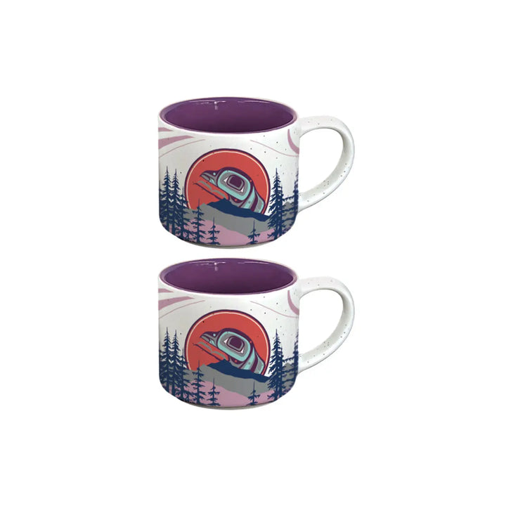 Native Northwest The Light Keeper Ceramic Espresso Mugs Set of 2
