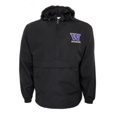 Photo of Champion Unisex W Pack and Go Half-zip Jacket#color_black.