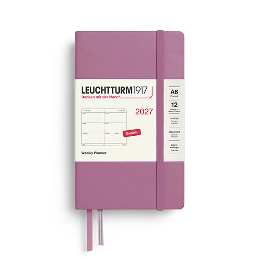 Leuchtturm 2027 A6 Pocket Weekly Hardcover Planner