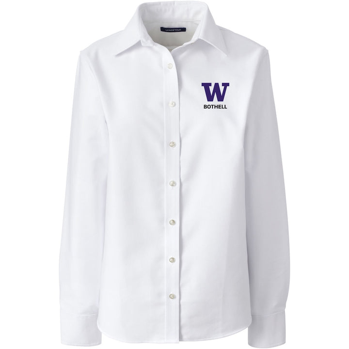 Lands' End Women's UW Bothell Long Sleeve Oxford Shirt