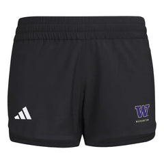 adidas Women's Washington Huskies Icon D4T Woven Shorts 3" Hover